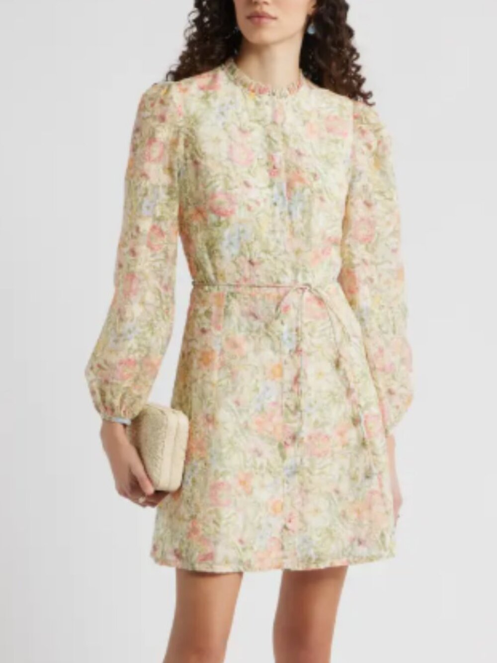 Chelsea28 Floral Embroidered Button Up Shirtdress – Multi Floral – Medium – NWOT
